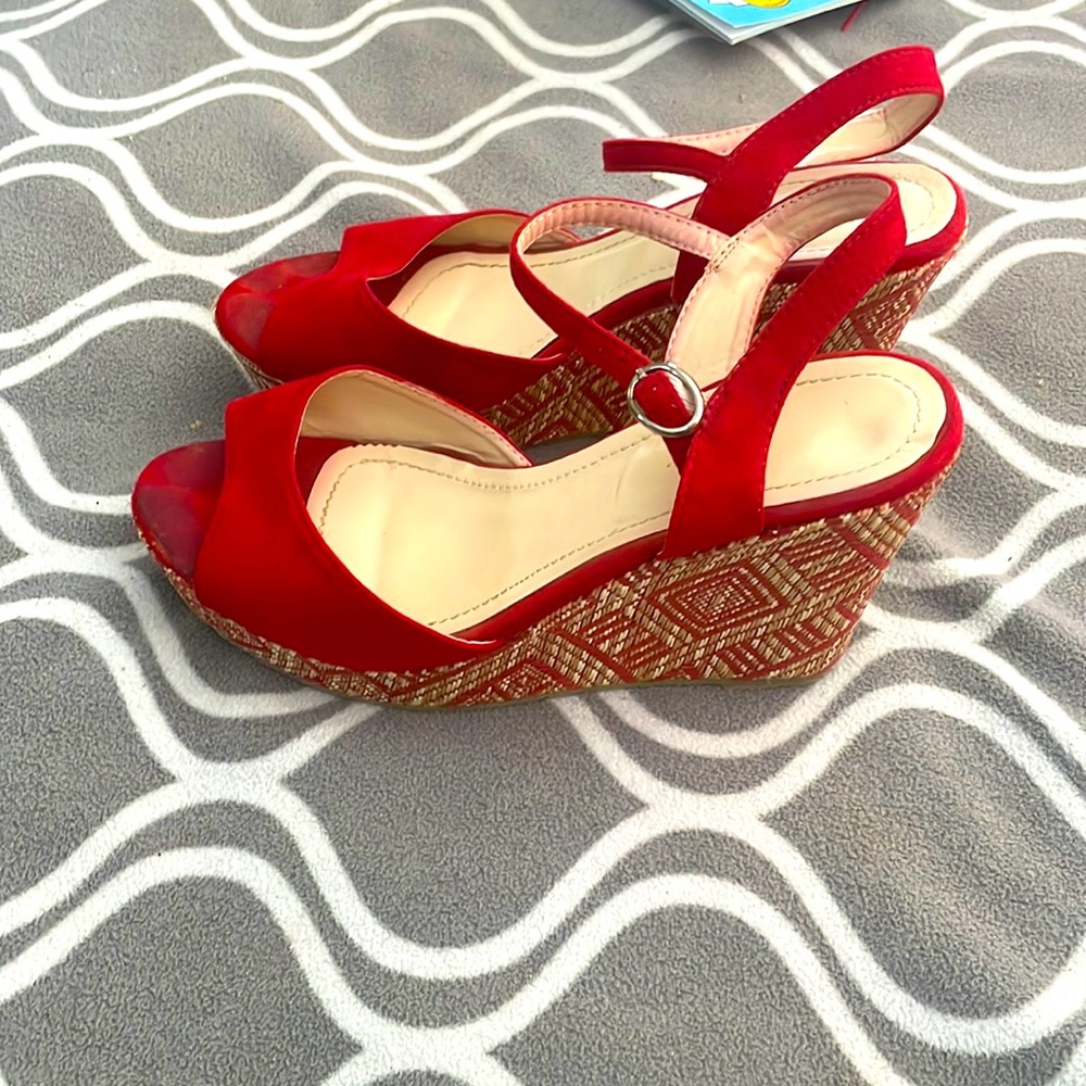 Size 9 wedge sandals in good condition